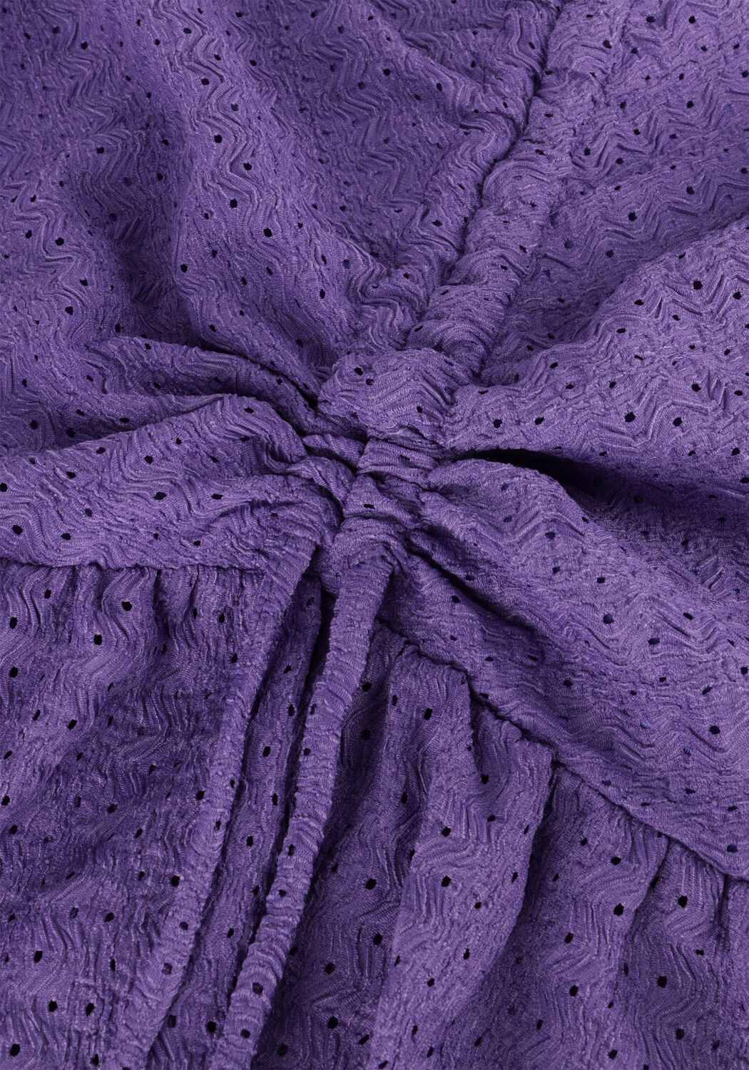 Paarse COLOURFUL REBEL Mini jurk ZORAH KNITTED STRUCTURE DRESS - large