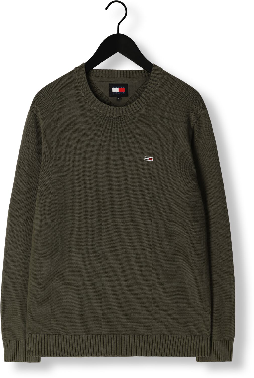 TOMMY JEANS Heren Truien & Vesten Tjm Slim Essntls C-neck Sweater Donkergroen
