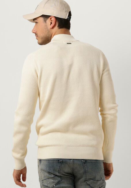 Ecru PUREWHITE Trui JAQUARD WASHED MOCKNECK - large