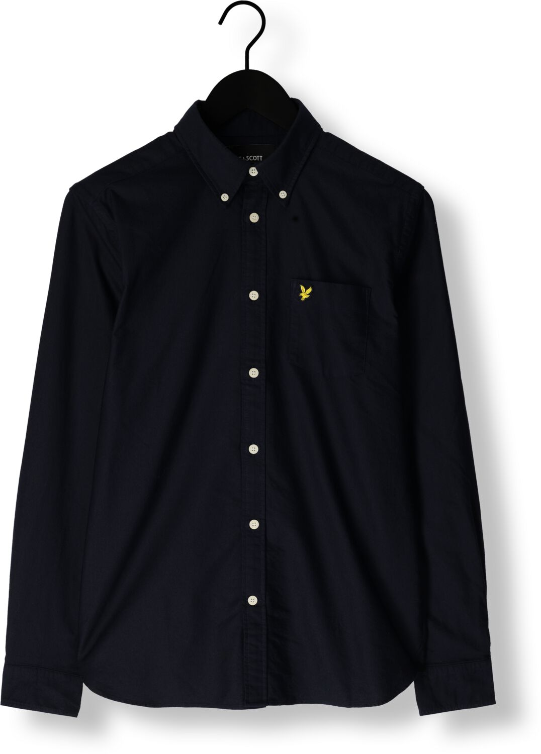 LYLE & SCOTT Heren Overhemden Plain Oxford Shirt Donkerblauw