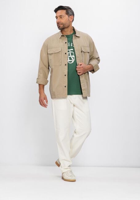 Beige BUTCHER OF BLUE Overshirt DAN COTTON OVERSHIRT - large