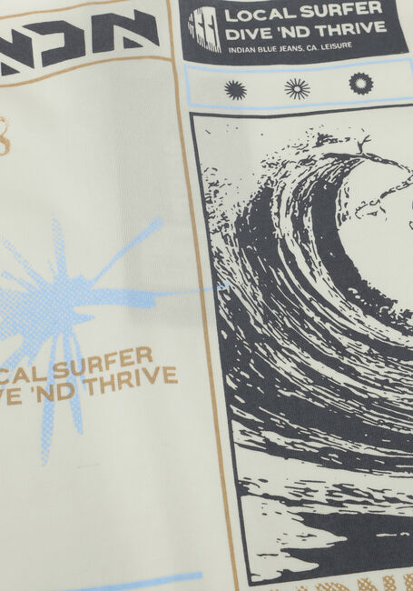 Ecru INDIAN BLUE JEANS T-shirt T-SHIRT INDN BACKPRINT - large