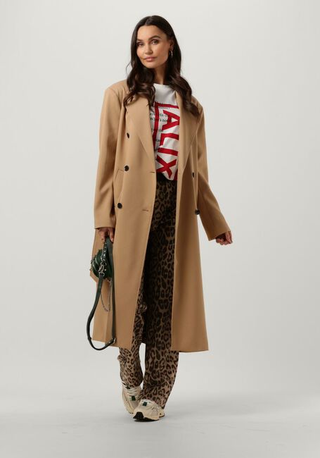 Camel ALIX THE LABEL Mantel LADIES WOVN LONG TRENCH COAT - large