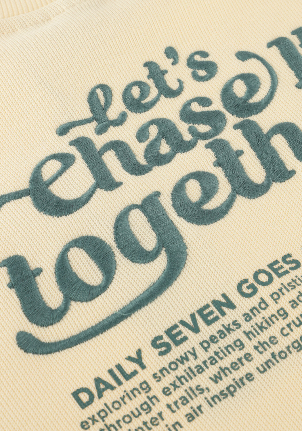 Ecru DAILY7 Trui OVERSIZED SWEATER BACKPRINT - large