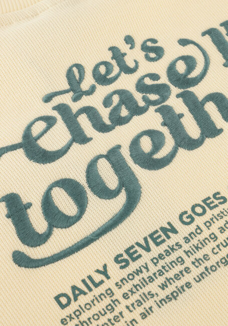 Ecru DAILY7 Trui OVERSIZED SWEATER BACKPRINT - large