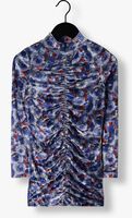 Paarse NIK & NIK Mini jurk VELVET FLOWER DRESS - medium