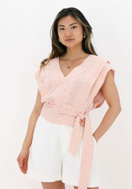 Koraal SCOTCH & SODA Top JACQUARD FEMININE V-NECK TOP - large