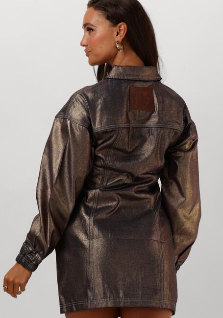 Gouden REFINED DEPARTMENT Mini jurk BIBI - large
