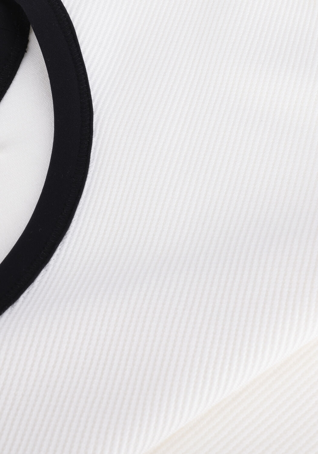 Gebroken wit VANILIA Top CONTRAST RIB T-SHIRT - large