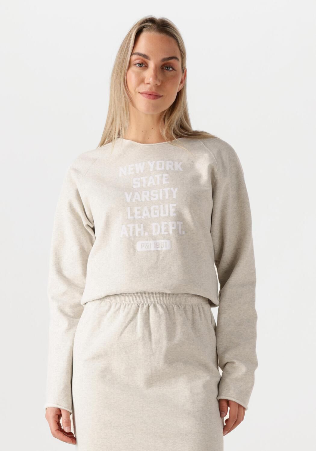 Penn&Ink N.Y Sweater Print Stijlvolle Sweatshirt Gray Dames