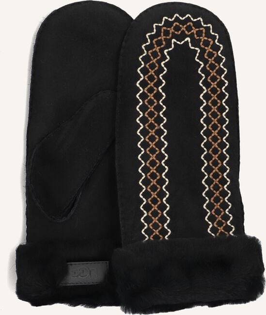 Zwarte UGG Handschoenen ATHERSON EMBROIDERED MITTEN Zwarte UGG Handschoenen ATHERSON EMBROIDERED MITTEN - large