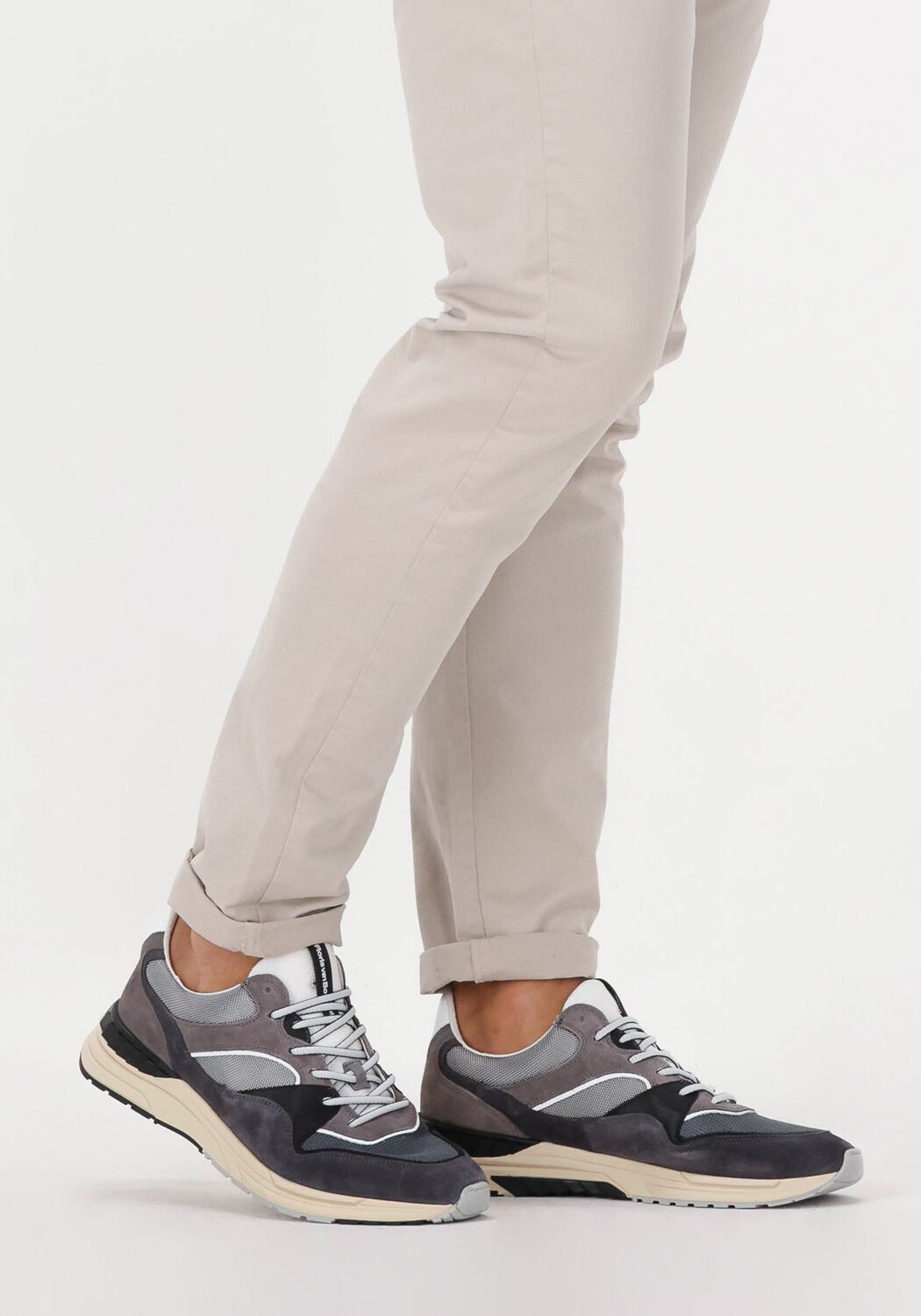 Grijze FLORIS VAN BOMMEL Lage sneakers SFM-10121-01 - large