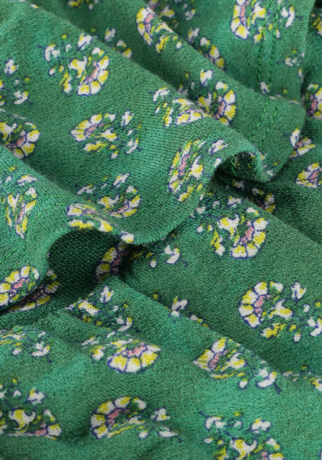 Groene LIKE FLO Midi jurk CREPE JERSEY DRESS Omoda