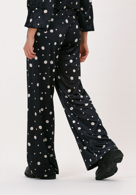 Zwarte HUNKON Wijde broek MADDIE TROUSERS - large