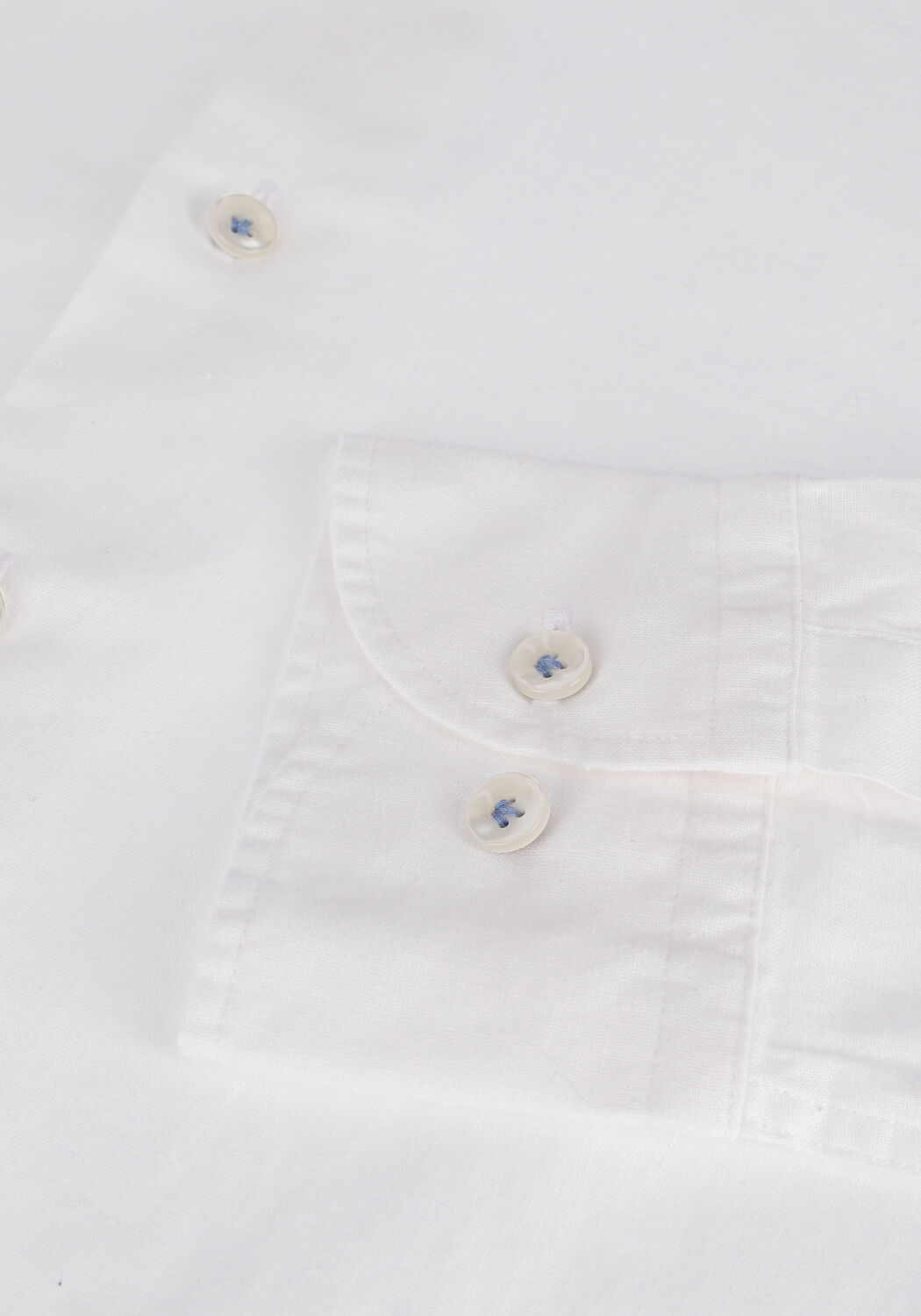 Witte PROFUOMO Casual overhemd HARTGER W COTTON-LINNEN - large