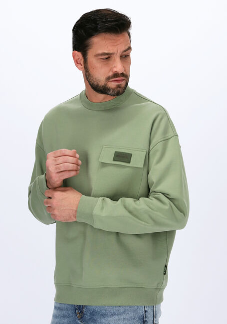 Groene SCOTCH & SODA Sweater 163931 - LOOSE-FIT FELPA CREWN - large