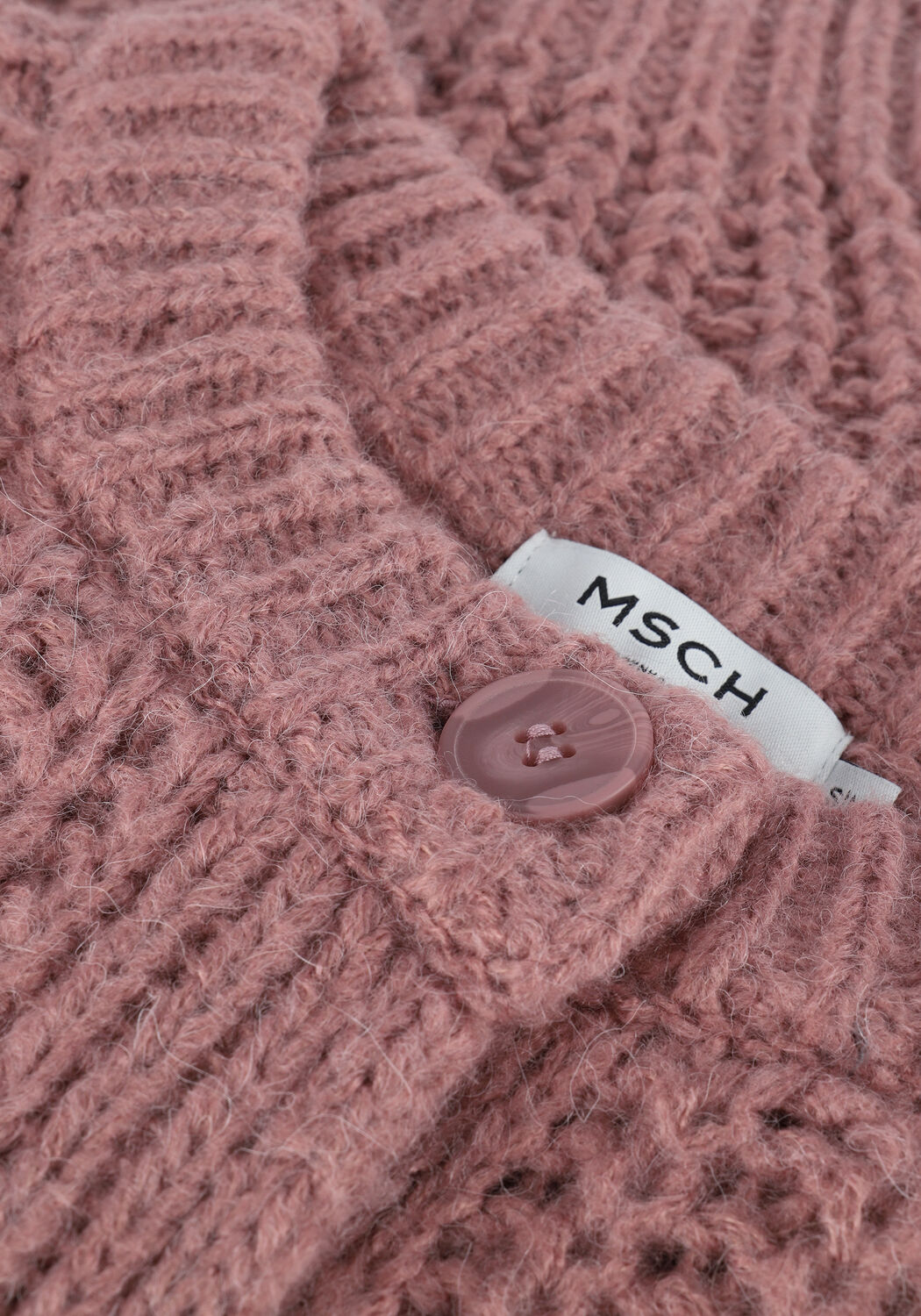 Roze MSCH COPENHAGEN Vest JILETTA HEIDI CARDIGAN - large
