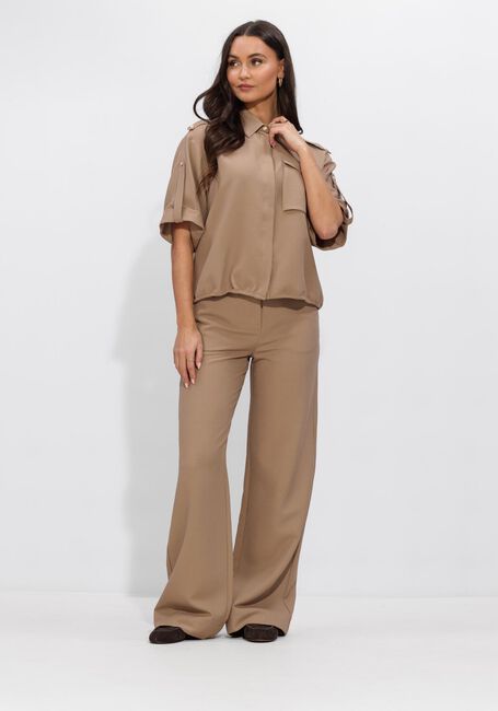 Camel STUDIO ANNELOES Wijde broek Lexie waffle trousers - large