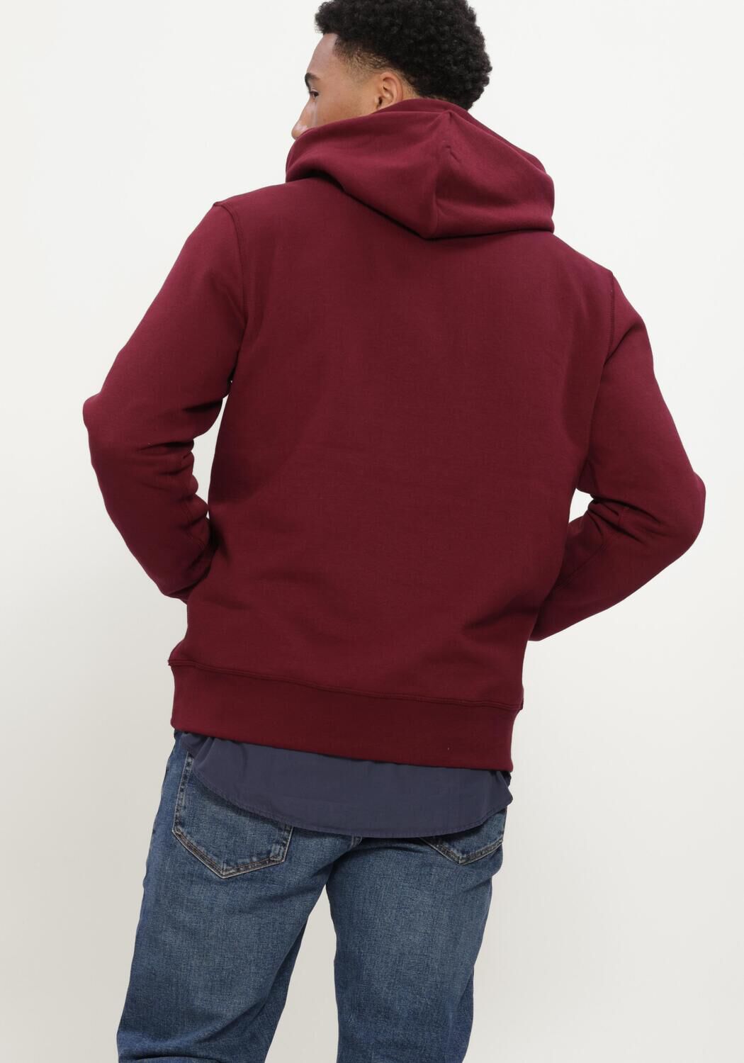 Bordeaux TOMMY HILFIGER Sweater ESS SEASONAL FLEECE HOODY - large
