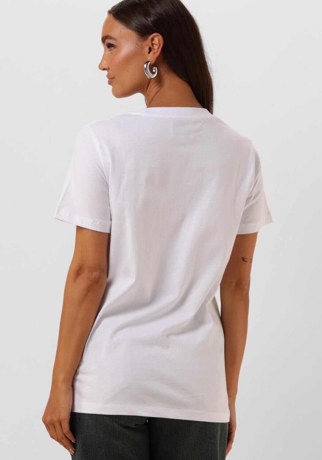 MY ESSENTIAL WARDROBE Dames Tops & T-shirts Seattlemw Logo Emb. Tee Wit