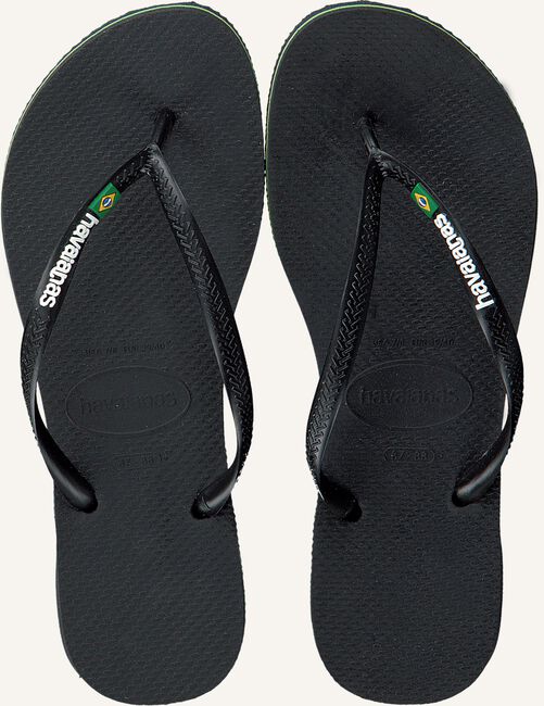 Zwarte HAVAIANAS Teenslippers BRASIL LOGO DAMES Zwarte HAVAIANAS Teenslippers BRASIL LOGO DAMES - large