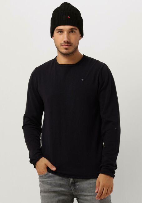 Grijze PURE PATH Trui FLAT KNITTED SHIRT WITH SMALL LOGO ON CHEST - large
