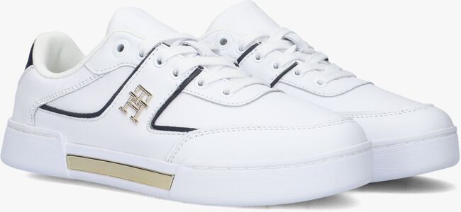 Witte TOMMY HILFIGER Lage sneakers TH PREP COURT - large