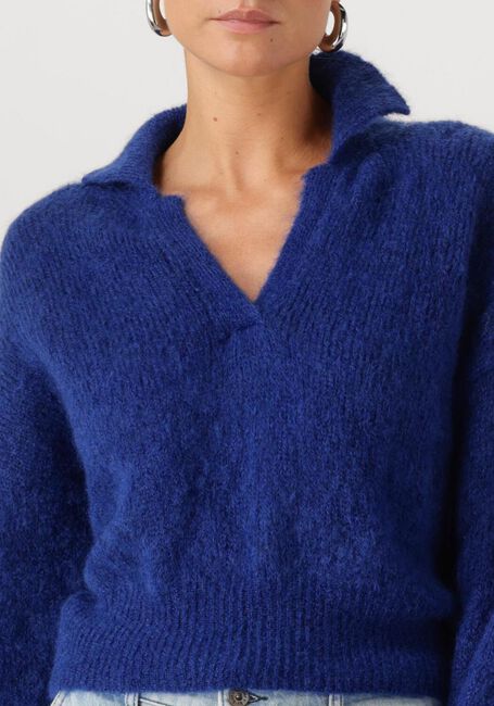 Blauwe BY-BAR Trui POLO PULLOVER - large