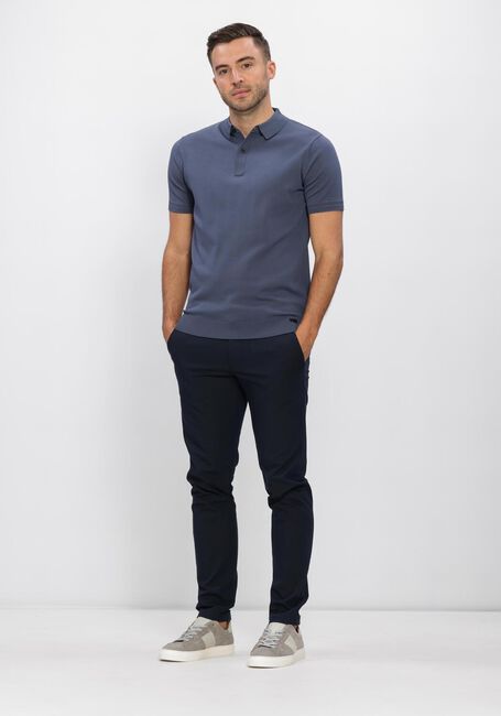 Blauwe GENTI Polo POLO 2 BUTTON SS 1260 - large