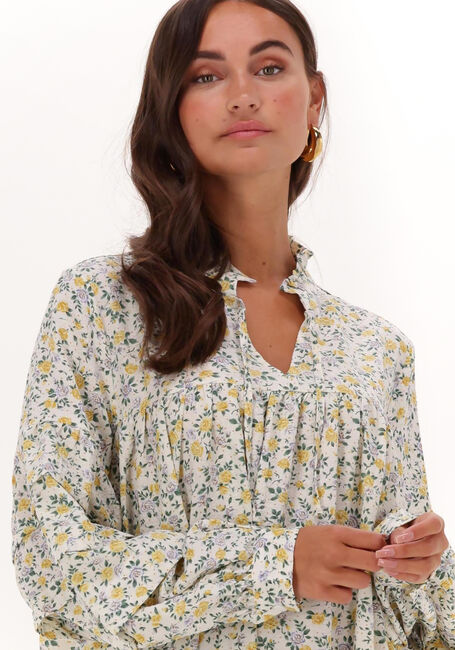Gele LOLLYS LAUNDRY Mini jurk GEORGIA - large