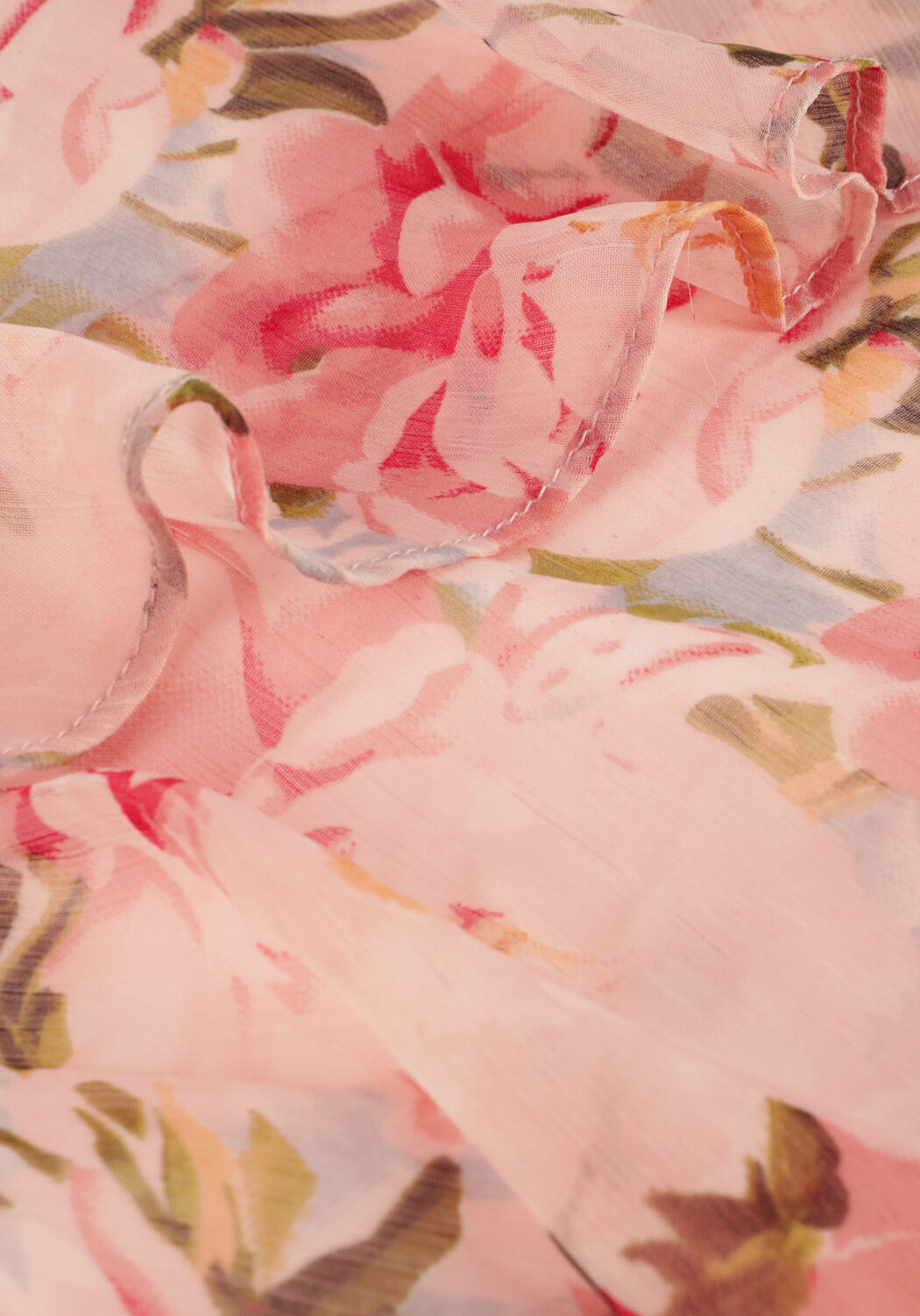 Lichtroze NEO NOIR Maxi jurk MARLI FLOWER CHIFFON DRESS - large