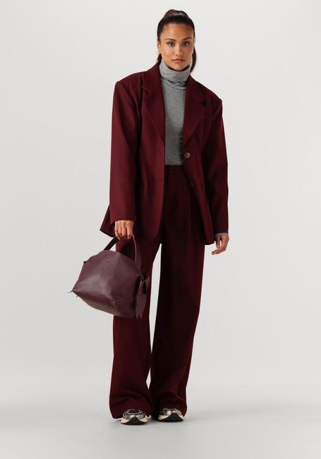Bordeaux GESTUZ Wijde broek GZPAULA MW PANTS - large