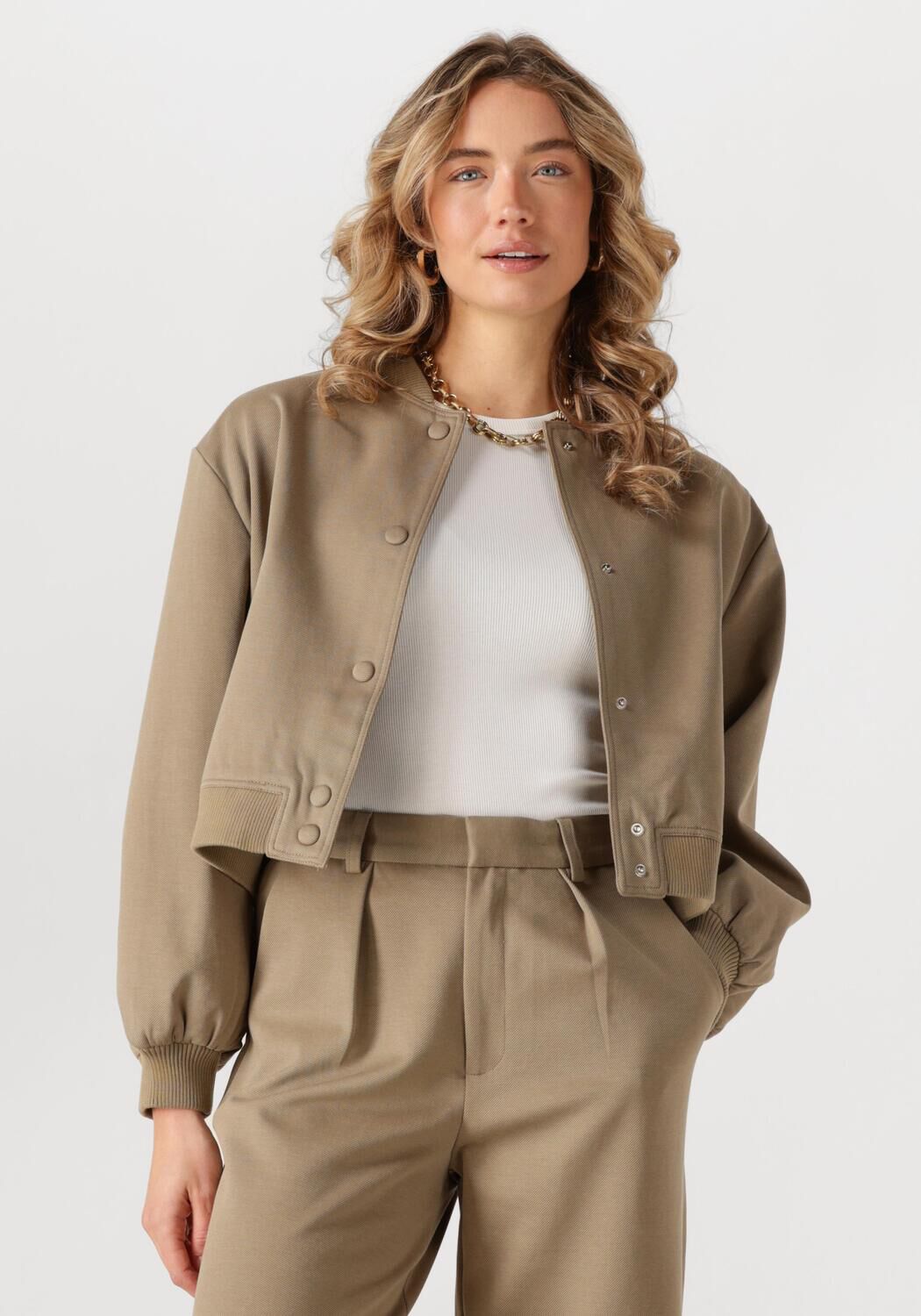 Notre-v Taupe Jas voor Vrouwen Beige Dames
