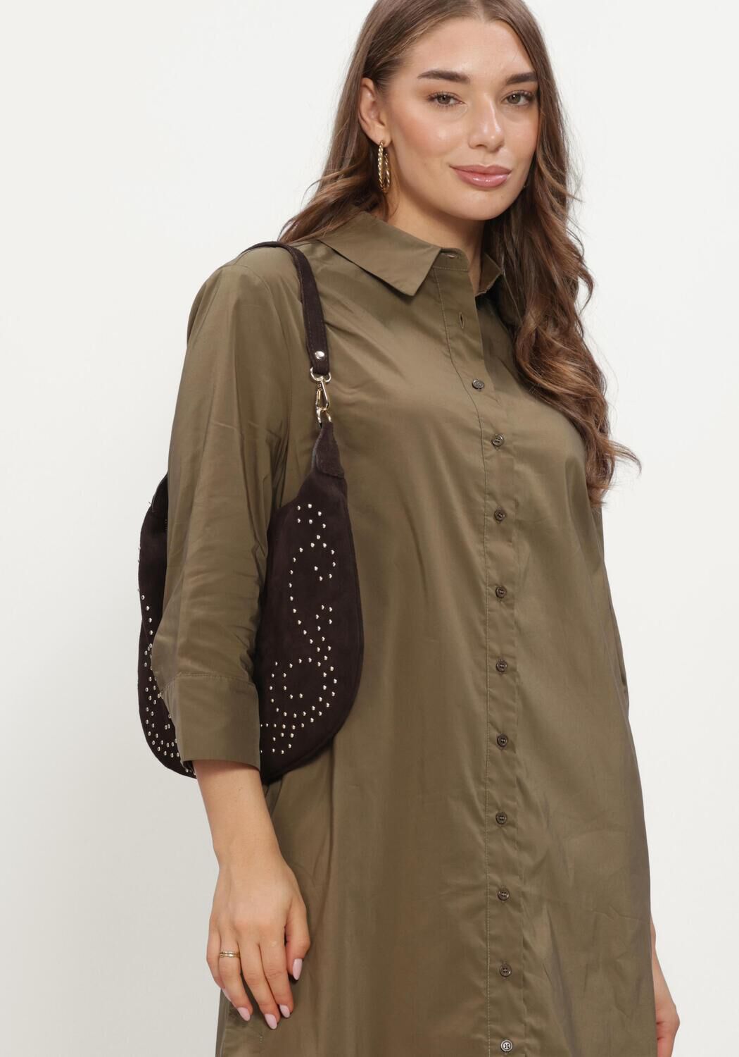 Khaki NOTRE-V Mini jurk NV-INNEKE - large