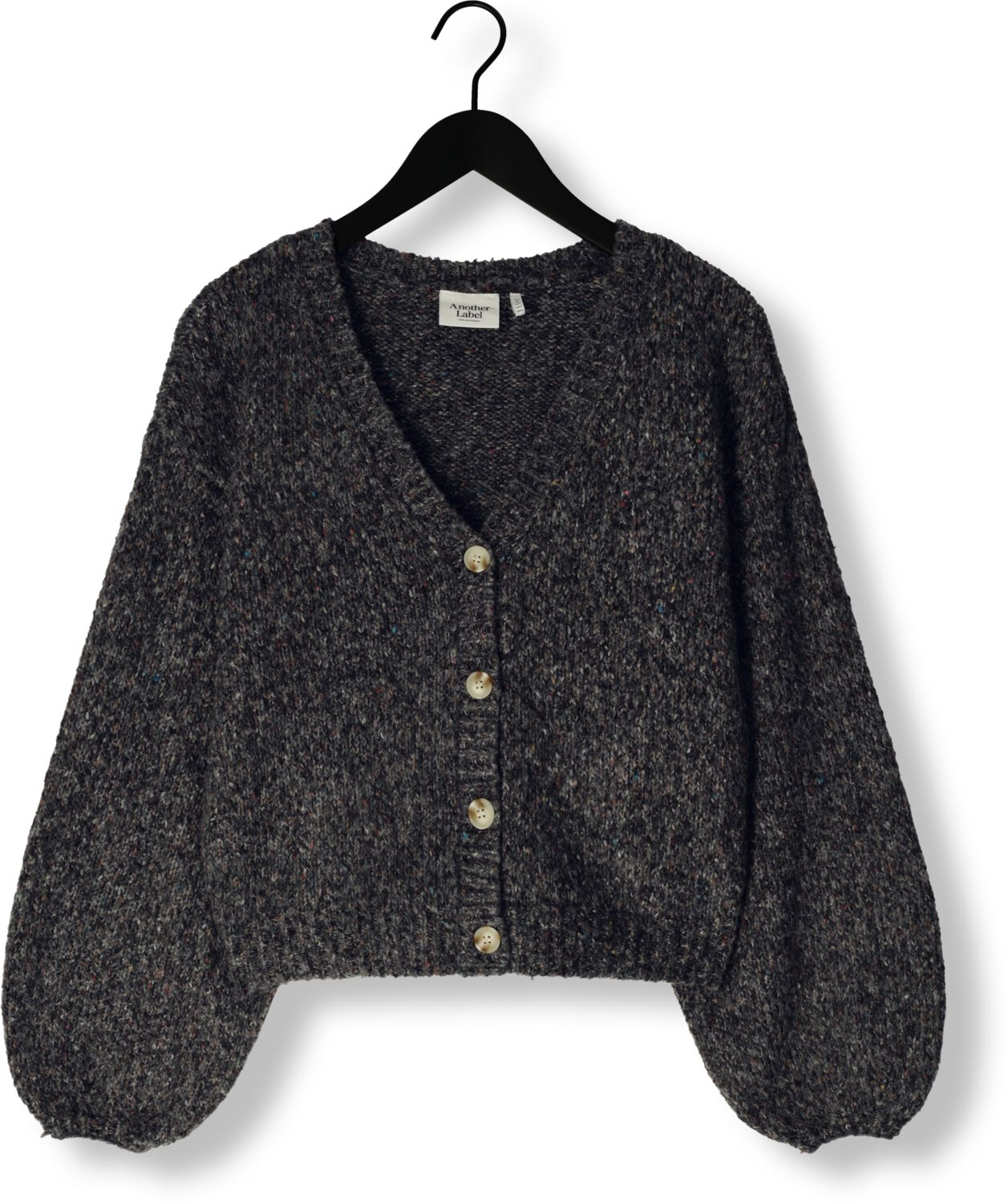ANOTHER LABEL Dames Truien & Vesten Charlotte Knitted Cardigan Zwart