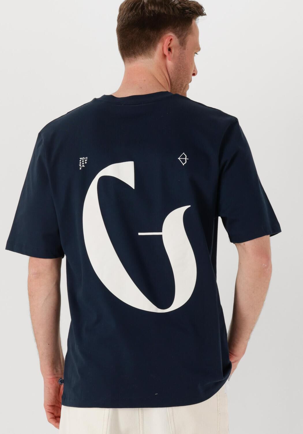 THE GOODPEOPLE Heren Polo's & T-shirts Ton Donkerblauw