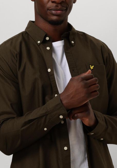Groene LYLE & SCOTT Casual overhemd PLAIN OXFORD SHIRT - large