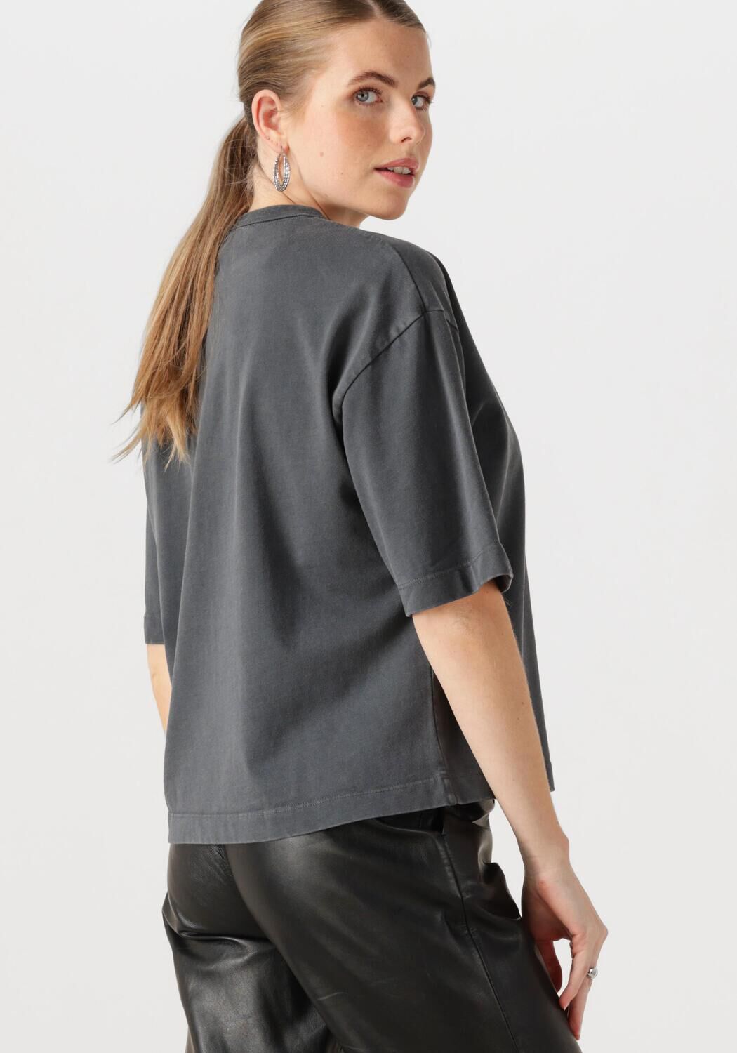 CATWALK JUNKIE Dames Tops & T-shirts Graphic Tshirt Donkergrijs