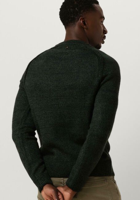 Groene PME LEGEND Trui R-NECK HEAVY KNIT MIXED YARN KNIT - large