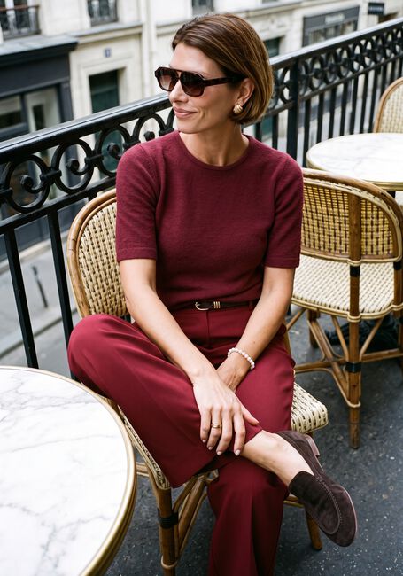 Bordeaux STUDIO ANNELOES Trui Felica pullover - large