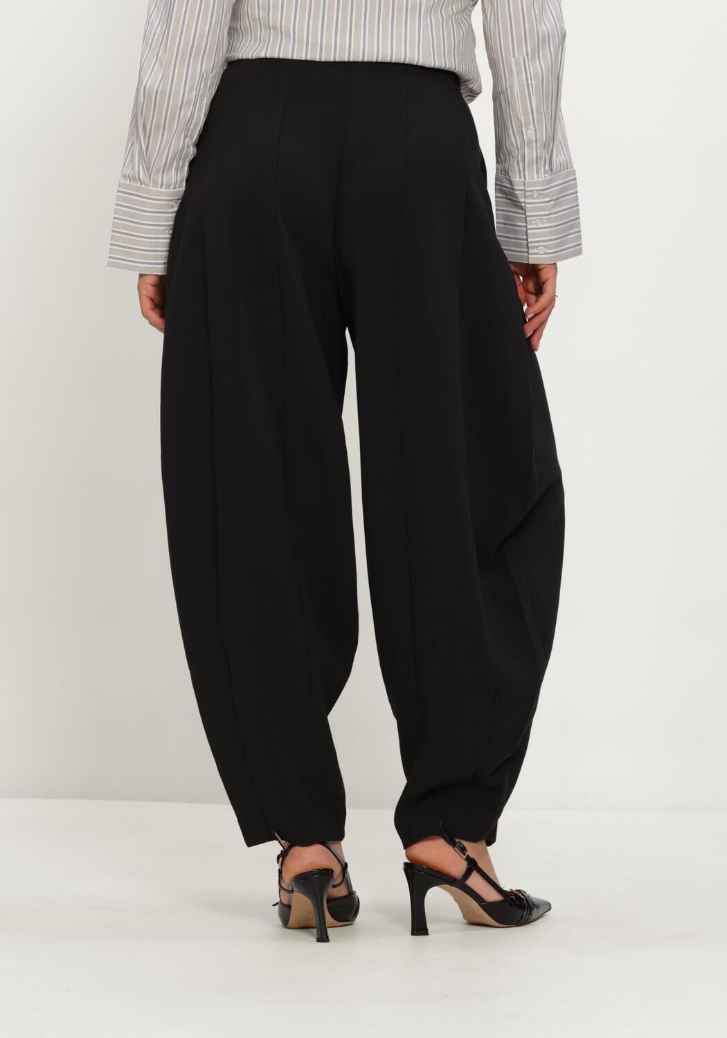 Y.A.S. YAS Dames Broeken Yasbay Hw Barrel Balloon Pant Zwart