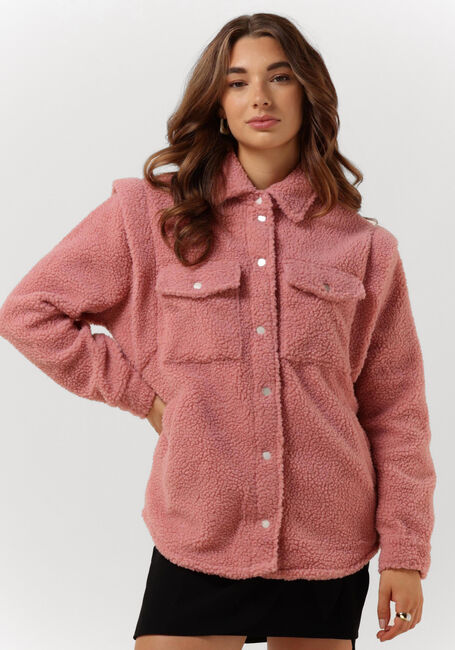 Roze ALIX THE LABEL Teddy jas LADIES KNITTED BLOUSE JACKET |