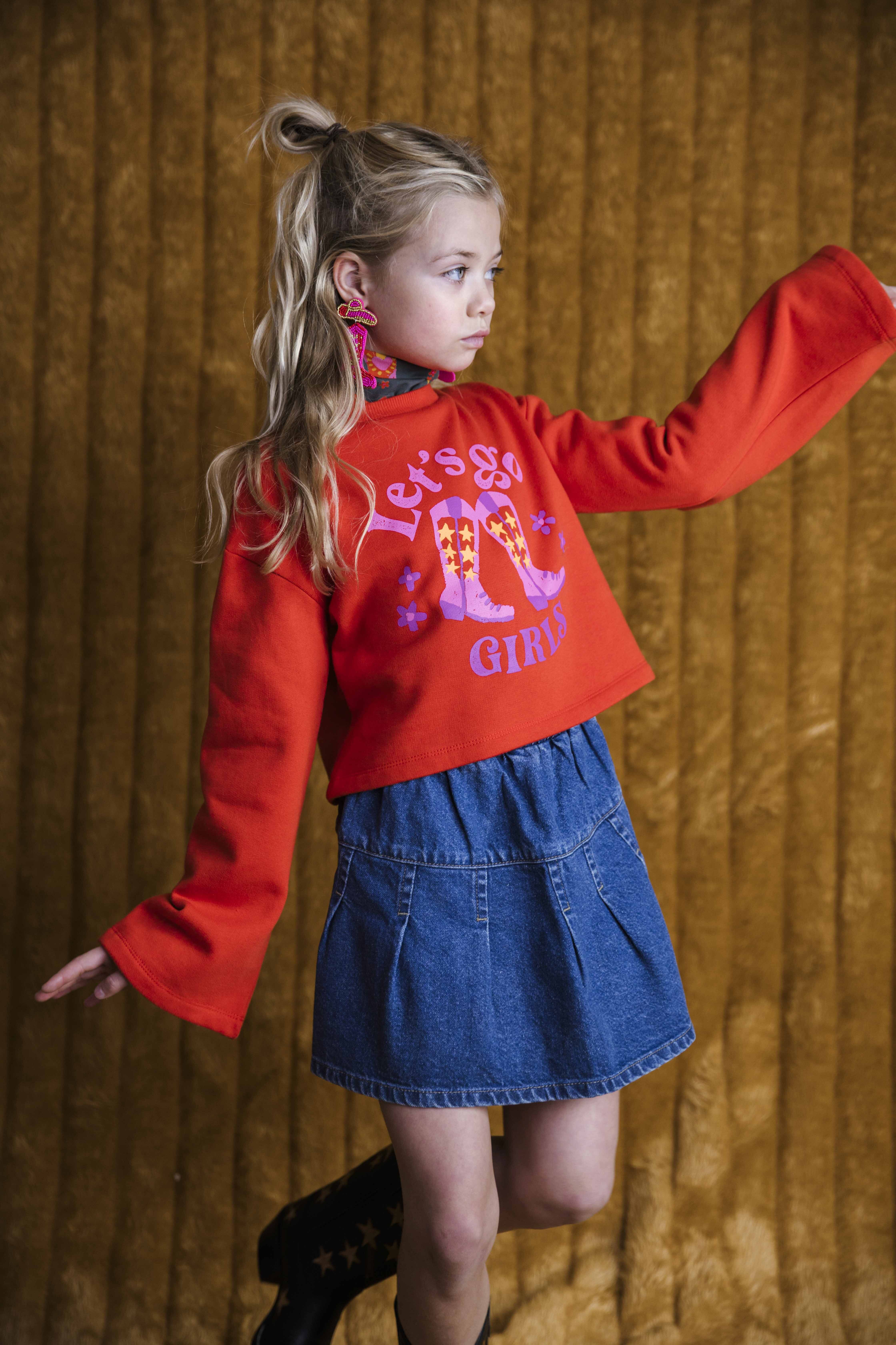 AMMEHOELA Meisjes Rokken Fiene Blauw