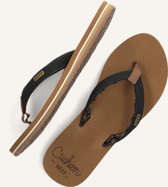 Zwarte REEF Teenslippers CUSHION SANDS Zwarte REEF Teenslippers CUSHION SANDS - large