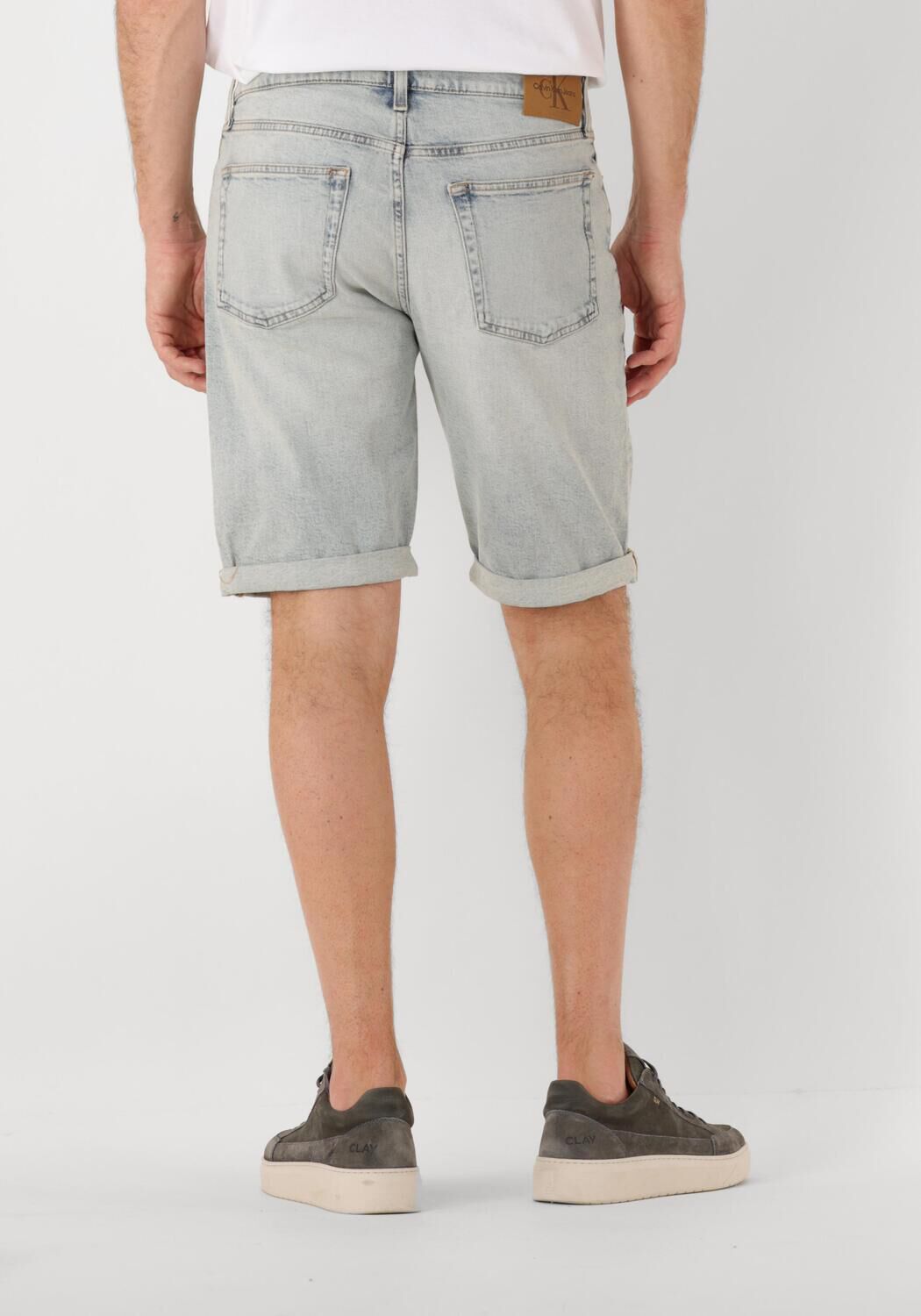 CALVIN KLEIN Heren Jeans Slim Short Lichtblauw