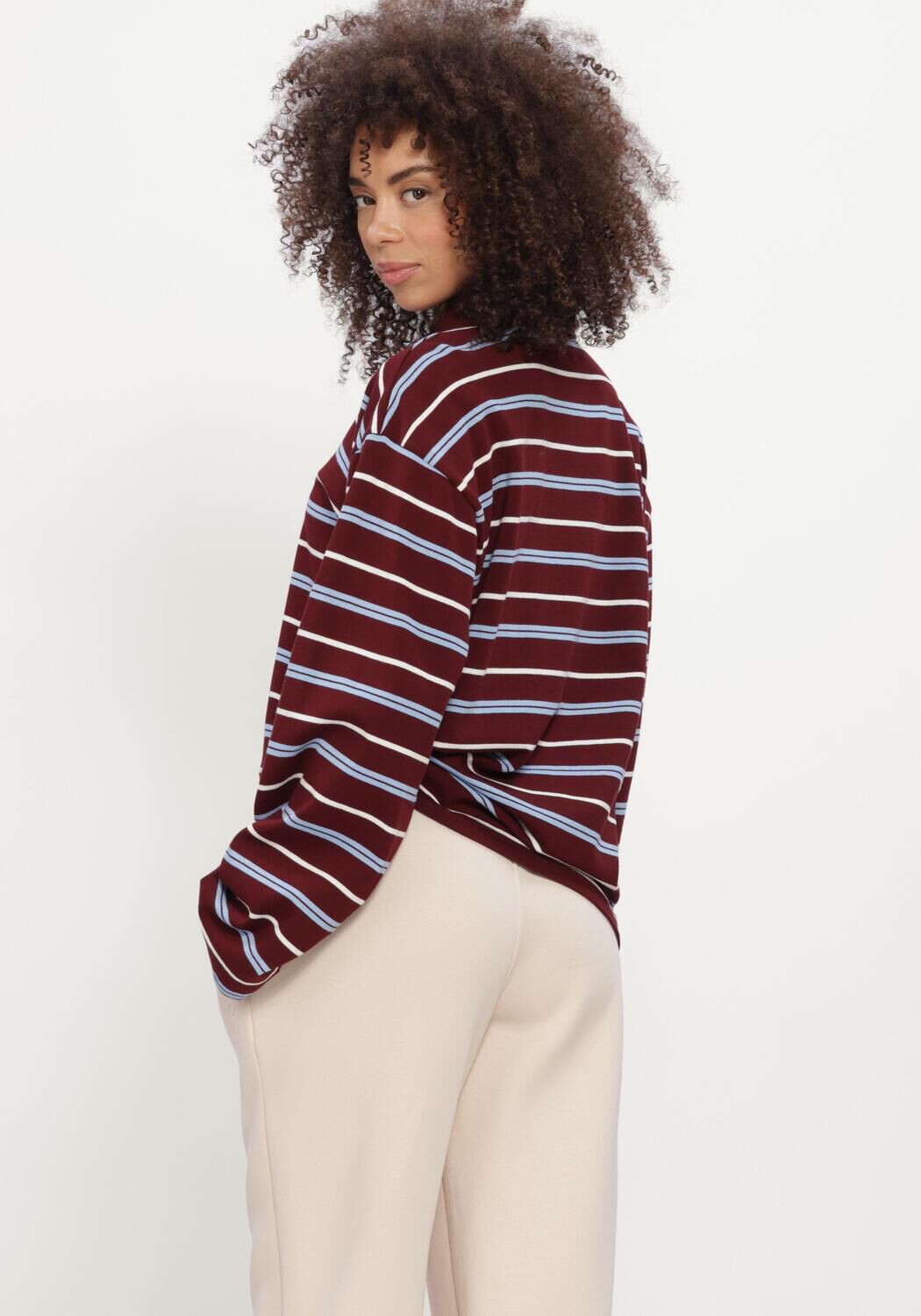 Bordeaux THE LOLA CLUB Trui EMILIA POLO - large