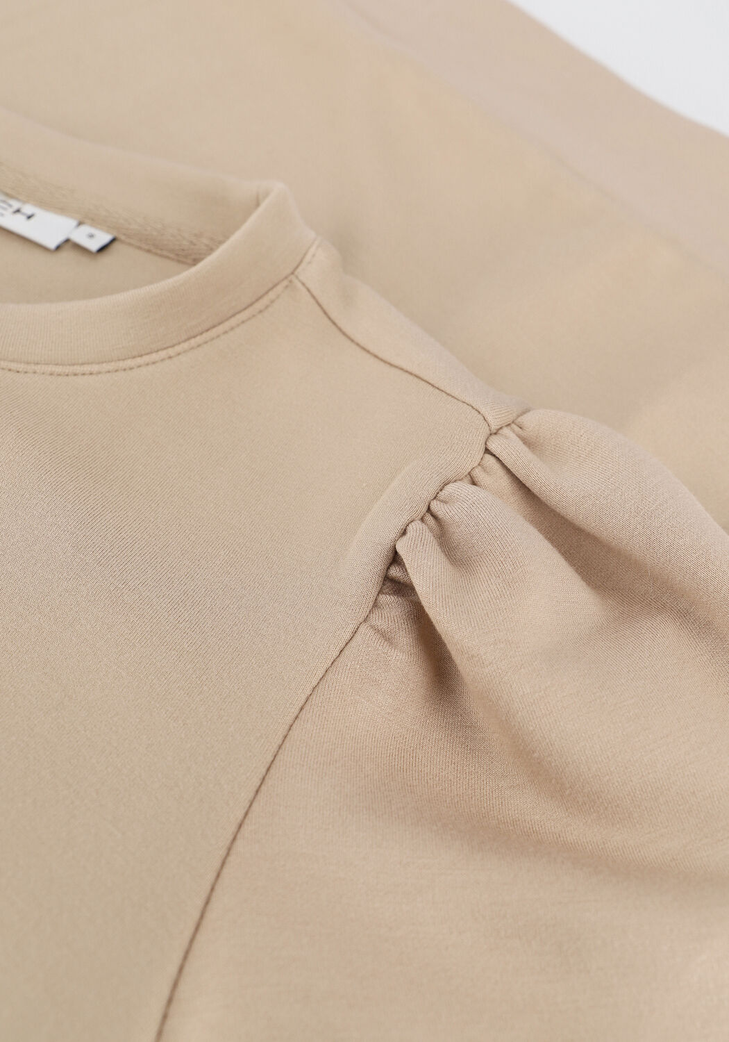 Beige MSCH COPENHAGEN Trui IMA PUFF SWEATSHIRT - large