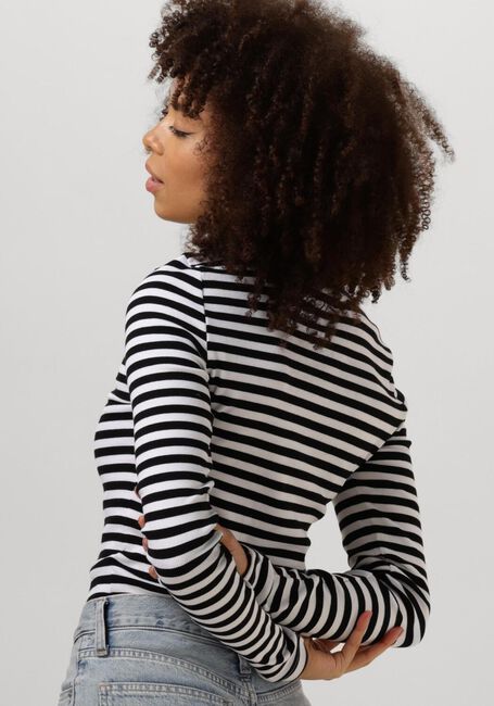Zwarte CALVIN KLEIN Tops & T-shirts WOVEN LABEL RIB LONG SLEEVE - large