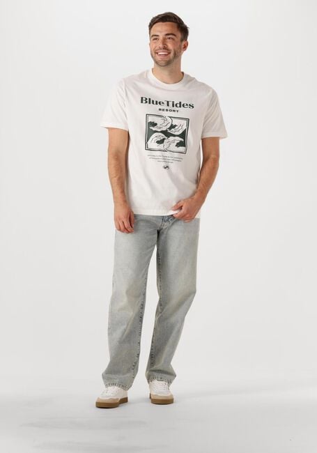 Witte SHIWI T-shirt MEN LIAM REGULAR T-SHIRT BLUE TIDES - large