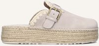 Beige MOU Instappers JUTE CLOG PLAIN SUE Beige MOU Instappers JUTE CLOG PLAIN SUE - medium